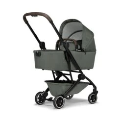 Joolz Aer+ Wanne Mighty Green -Günstiges CYBEX || Britax || VOX Geschäft joolz aer cot front side view left mighty green