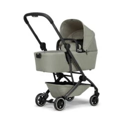 Joolz Aer+ Wanne Sage Green -Günstiges CYBEX || Britax || VOX Geschäft joolz aer cot front side view left sage green