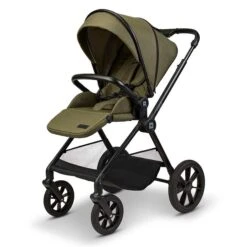 Moon Clicc Kombi-Kinderwagen Moss Green Melange Zubehör Bundle -Günstiges CYBEX || Britax || VOX Geschäft k24 clicc 63980800 sportsitz mossgreenmelange 802 8 frontleft 1