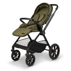 Moon Clicc Kombi-Kinderwagen Moss Green Melange Zubehör Bundle -Günstiges CYBEX || Britax || VOX Geschäft k24 clicc 63980800 sportsitzoffen mossgreenmelange 802 8 frontleft 1