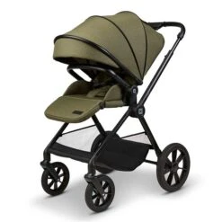 Moon Clicc Kombi-Kinderwagen Moss Green Melange Zubehör Bundle -Günstiges CYBEX || Britax || VOX Geschäft k24 clicc 63980800 sportsitzsonnenverdeck mossgreenmelange 802 8frontleft 1