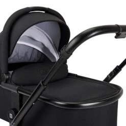 Moon Clicc Kombi-Kinderwagen Black Melange Zubehör Bundle -Günstiges CYBEX || Britax || VOX Geschäft k24 clicc 63980800 wannendetail blackmelange 800 1