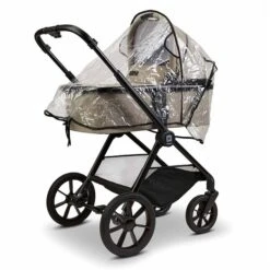 Moon Clicc Kombi-Kinderwagen Mud Melange Zubehör Bundle -Günstiges CYBEX || Britax || VOX Geschäft k24 clicc 63980800 wanneregenverdeck mudmelange 801 4 backright 1