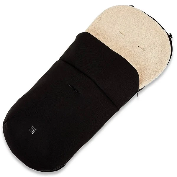 Moon Premium Fußsack Black Mit Wärmendem Kunstfelleinsatz