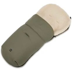 Moon Premium Fußsack Moss Green Mit Wärmendem Kunstfelleinsatz