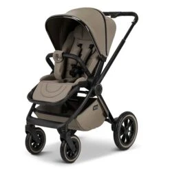 Moon Gio Plus Kombi-Kinderwagen Mud/black Chrome Zubehör Bundle -Günstiges CYBEX || Britax || VOX Geschäft k24 gioplus 64940610 sportsitz mud 622 8 frontleft 1