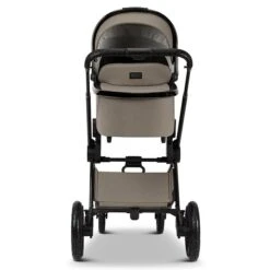 Moon Gio Plus Kombi-Kinderwagen Mud/black Chrome Zubehör Bundle -Günstiges CYBEX || Britax || VOX Geschäft k24 gioplus 64940610 wanne mud 622 5 back 1