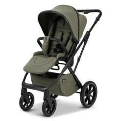 Moon Piú Kombi-Kinderwagen Moss Green/black Matt Zubehör Bundle -Günstiges CYBEX || Britax || VOX Geschäft k24 piu 64960630 sportsitz mossgreen 655 8 frontleft 1