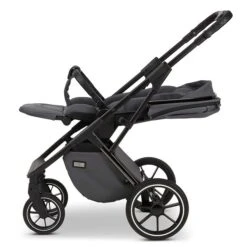 Moon Piú Kombi-Kinderwagen Anthrazit/black Chrome Zubehör Bundle -Günstiges CYBEX || Britax || VOX Geschäft k24 piu 64960630 sportsitzflach anthrazit 644 7 left 1