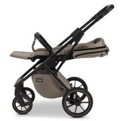 Moon Piú Kombi-Kinderwagen Mud/black Chrome -Günstiges CYBEX || Britax || VOX Geschäft k24 piu 64960630 sportsitzflach mud 622 7 left