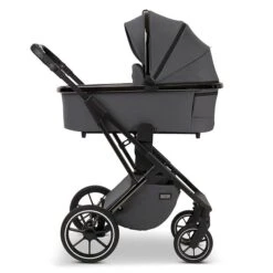 Moon Piú Kombi-Kinderwagen Anthrazit/black Chrome Zubehör Bundle -Günstiges CYBEX || Britax || VOX Geschäft k24 piu 64960630 wanne anthrazit 644 3 right 1