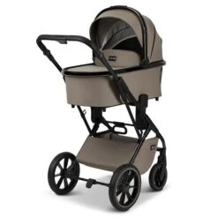 Moon Piú Kombi-Kinderwagen Mud/black Chrome Zubehör Bundle -Günstiges CYBEX || Britax || VOX Geschäft k24 piu 64960630 wanne mud 622 4 backright 1