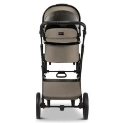 Moon Piú Kombi-Kinderwagen Mud/black Chrome -Günstiges CYBEX || Britax || VOX Geschäft k24 piu 64960630 wanne mud 622 5 back
