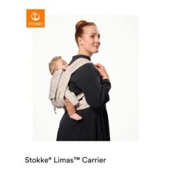 Stokke® Limas™ Babytrage Valerian Beige -Günstiges CYBEX || Britax || VOX Geschäft limascarrier valbeige back 220425 0237 rt