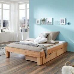 Relita MANUELA Futonbett Buche Massiv Geölt 3 Größen Wählbar - Frachtfrei -Günstiges CYBEX || Britax || VOX Geschäft manuela natur bettkasten 1