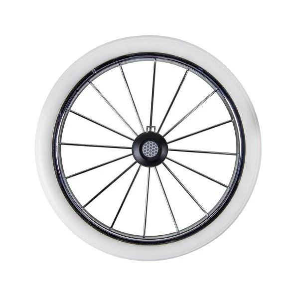 HESBA Corrado Kinderwagen Außen 541 Innen 700 Teilleder Räder Weiß 30 Cm, Ledergriff Weiß 4 HESBA Corrado Kinderwagen Außen 541 Innen 700 Teilleder Räder Weiß 30 Cm, Ledergriff Weiß – Bild 4