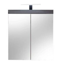 Trendteam Miami Spiegelschrank Beleuchtet Rauchsilber