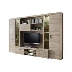 Trendteam Mondeo Anbauwand Eiche Sägerau Hell