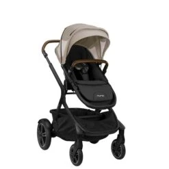 Nuna DEMI Grow Kinderwagen Timber Inkl. Fußsack, Regenverdeck, Adapter, Einkaufskorb