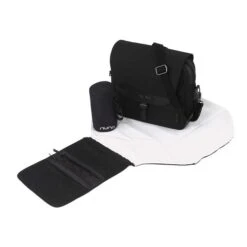 Nuna Wickeltasche Caviar Inklusive Thermotasche -Günstiges CYBEX || Britax || VOX Geschäft nuna diaperbag caviar overhead bh cp us gl