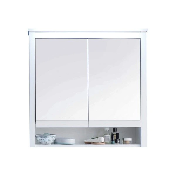 Trendteam Ole Spiegelschrank 2-türig Beleuchtet Weiß 1 Trendteam Ole Spiegelschrank 2-türig Beleuchtet Weiß