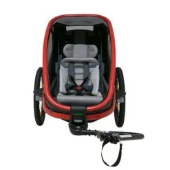 Hamax Outback One Fahrradanhänger Rot / Schwarz Inkl. Deichsel & Buggyrad -Günstiges CYBEX || Britax || VOX Geschäft outback one charcoal interior front 4 1