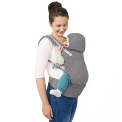Kinderkraft Huggy Babytrage Grey Sichere, Ergonomische Position -Günstiges CYBEX || Britax || VOX Geschäft packshot 3 1
