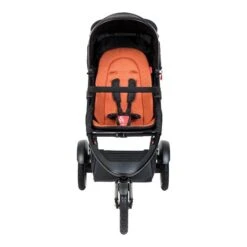 Phil&teds Sport Buggy Inklusive Sitzauflage Rust -Günstiges CYBEX || Britax || VOX Geschäft phil teds sport buggy in rust orange colour front view 1
