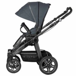 Hartan Rock It GTR Kinderwagen Bluestone (908) Mit Handbremse -Günstiges CYBEX || Britax || VOX Geschäft rock it 1200 178 908 gtr spowa ansicht seite mit ausgeklappter sonnenblende