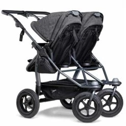 Tfk Duo Kombi Kinderwagen Premium Anthrazit Zwillingswagen Mit Luftrad-Set -Günstiges CYBEX || Britax || VOX Geschäft rs3998 d1 k 411 air w 2sg 0054 scr 1