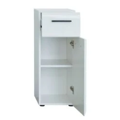 Trendteam Skin Kommode Weiß Hochglanz -Günstiges CYBEX || Britax || VOX Geschäft skin bd 1116 802 01 freisteller offen