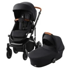 Britax Smile 3 Kinderwagen Fossil Grey Essential Set GRATIS Babywanne