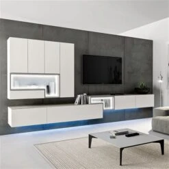 Hülsta Tetrim Wohnwand 5 - Lack-Ausführung Lowboards & Hängeelement -Günstiges CYBEX || Britax || VOX Geschäft tetrim kombi 5