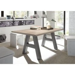 Mäusbacher The Big System Esstisch 160x90 Cm Farbe + Gestell Wählbar | Mit Gerader Kante