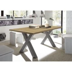 Mäusbacher The Big System Esstisch 160-210x90 Cm Farbe + Gestell Wählbar | Mit Gerader Kante