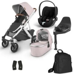 UPPAbaby Vista V2 Bundle Alice Dusty Pink & Cybex Cloud T, Base T, Wickelrucksack -Günstiges CYBEX || Britax || VOX Geschäft vista v2 bundle alice dusty pink neu