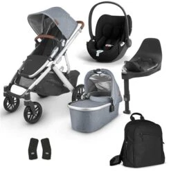 UPPAbaby Vista V2 Bundle Gregory Blue & Cybex Cloud T, Base T, Wickelrucksack -Günstiges CYBEX || Britax || VOX Geschäft vista v2 bundle gregory blue neu
