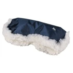 HESBA Handmuff Premiumfell Weiß Im Außenstoff, Nicht In Leder