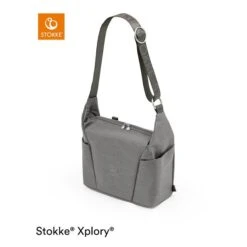 Stokke® Xplory® X Wickeltasche Modern Grey -Günstiges CYBEX || Britax || VOX Geschäft xplory x changingbag moderngrey 200923 029 carry rt