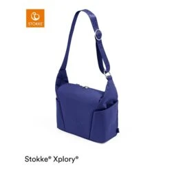Stokke® Xplory® X Wickeltasche Royal Blue -Günstiges CYBEX || Britax || VOX Geschäft xplory x changingbag royalblue 200923 028 carry rt