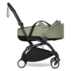 BABYZEN™ YOYO² Kinderwagen Olive Gestell Black -Günstiges CYBEX || Britax || VOX Geschäft yoyo 2 bassinet canopy down profile black frame olive web 1