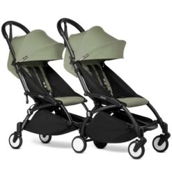 BABYZEN™ YOYO² Doppelbuggy Olive Gestell Black