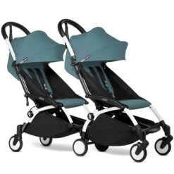 BABYZEN™ YOYO² Doppelbuggy Aqua Gestell White