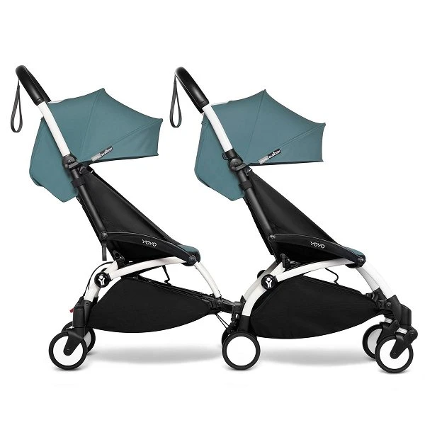BABYZEN™ YOYO² Doppelbuggy Aqua Gestell White 2 BABYZEN™ YOYO² Doppelbuggy Aqua Gestell White – Bild 2
