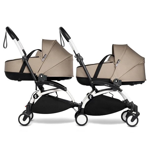 BABYZEN™ YOYO² Zwillingskinderwagen Taupe Gestell White 2 BABYZEN™ YOYO² Zwillingskinderwagen Taupe Gestell White – Bild 2